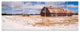 Farm Field Barn Ranch, Landscape Canvas Art Print, 83"x32", 7 Panels