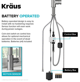 Oletto Touchless Pull-Down 1-Hole Kitchen Faucet