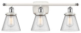 Innovations 916-3W-WPC-G64-LED 3-Light Vanity Light, White, Polished Chrome