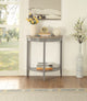 ACME Justino Console Table, Gray Oak and Gray
