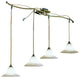 Country Line 1848 Pendant, Verdigris And Rust, White Scavo