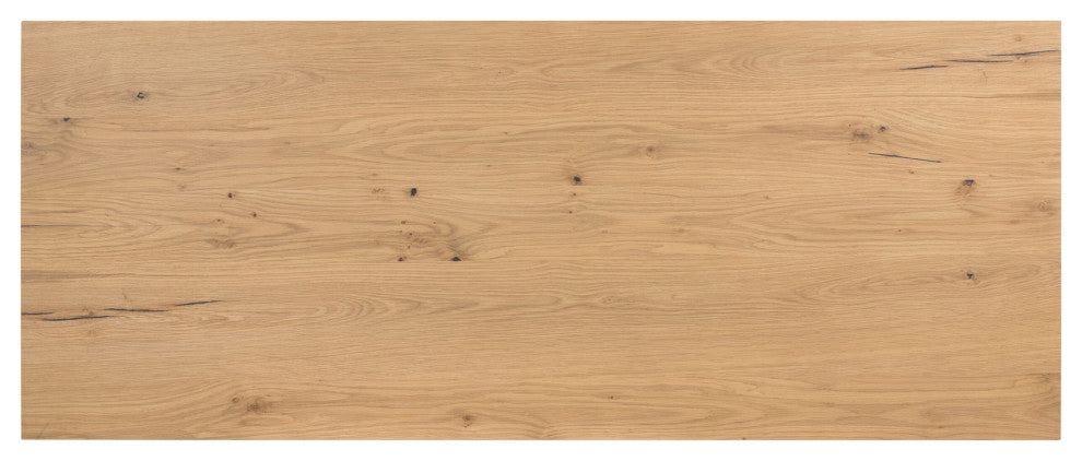 Eaton Executive Desk Light Oak Resin, Dark Gunmetal