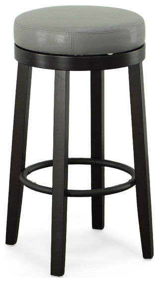 Era Swivel 30" Bar Stool, Gray and Espresso