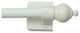 Kenney™ KN40344 Petite Cafe Magnetic Curtain Rod, White, 16" - 28"