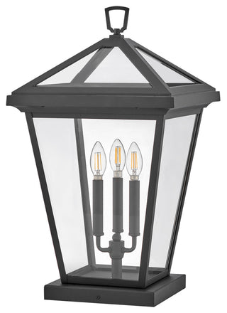 Hinkley Alford Place 25.75" Large Pier Mount Lantern, Museum Black