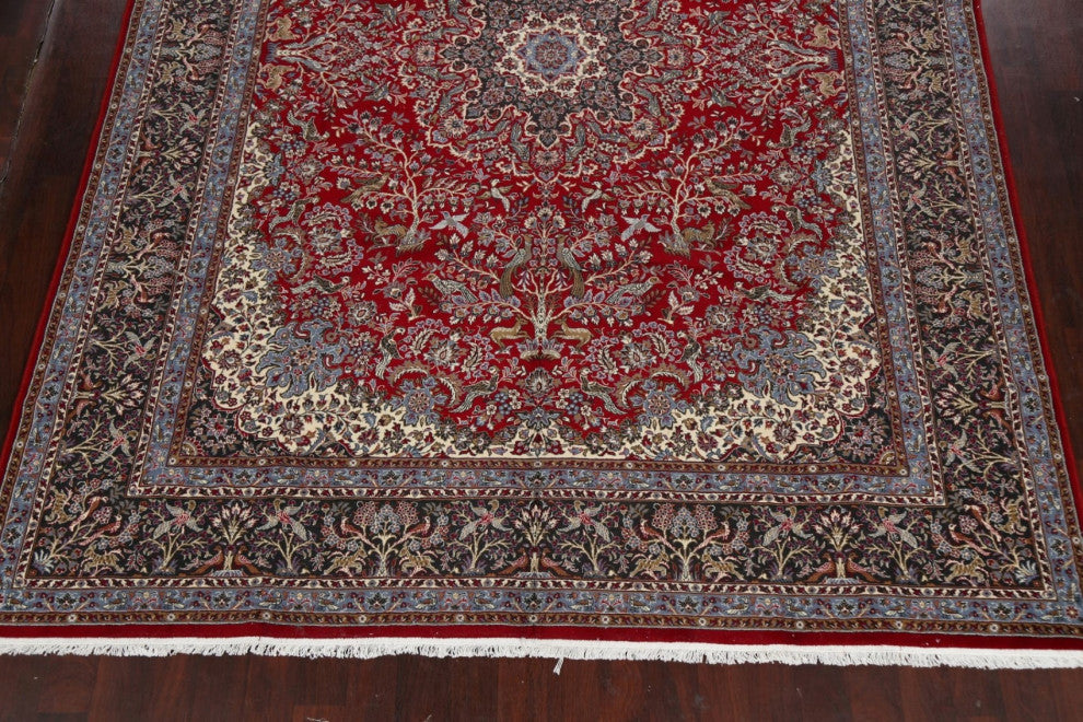 Red Floral Traditional Turkish Oriental Living Room Area Rug 10x13