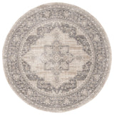 Safavieh Brentwood Bnt865B Rug, Cream/Gray, 6'7"x6'7" Round