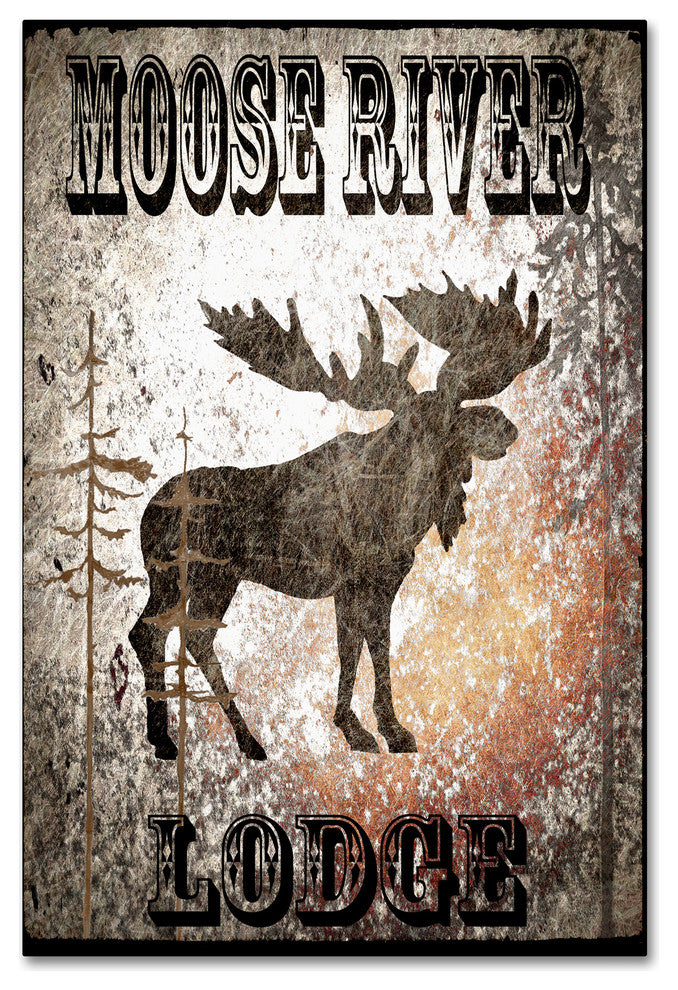 LightBoxJournal 'Lodge Moose River Lodge' Canvas Art, 22" x 32"