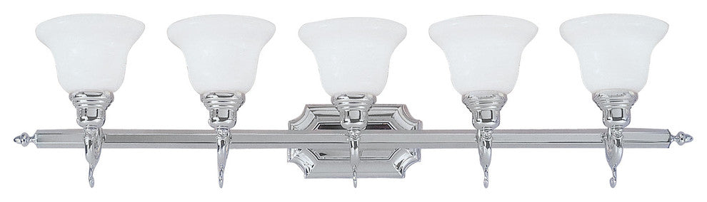 French Regency Bath Light, Chrome