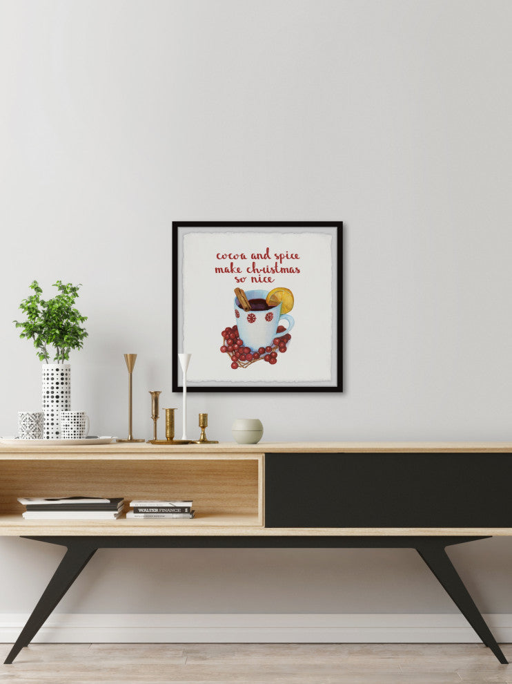 "Christmas Is Nice" Framed Painting Print, 32x32