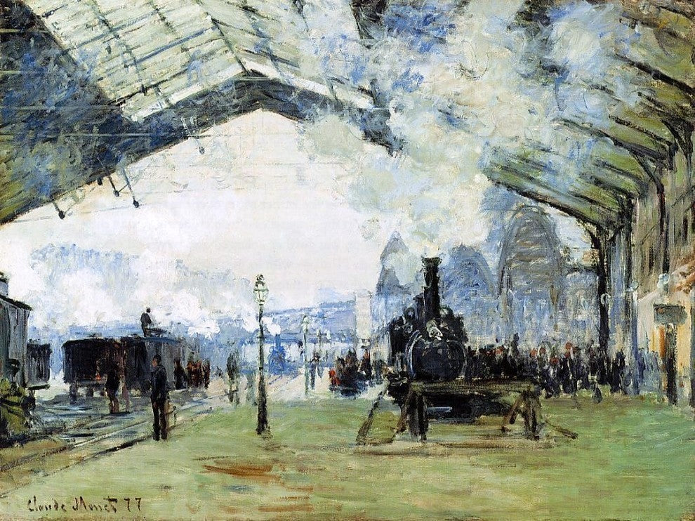 Claude Oscar Monet Arrival of the Normandy Train, Gare Saint-Lazare Print