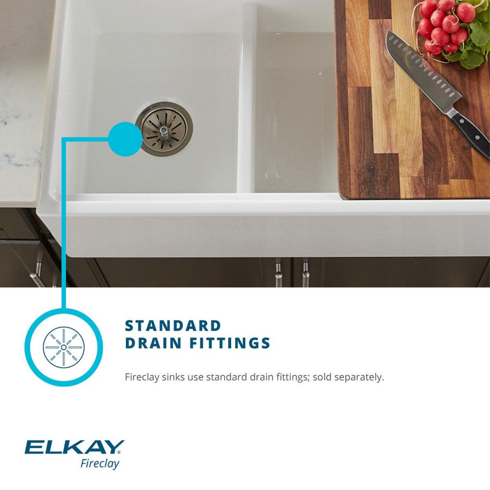 SWUF28179MG Elkay Fireclay 30" Farmhouse Sink, Gray