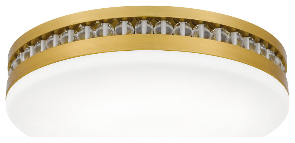 Quoizel QFL6785 Carey 16"W LED Flush Mount Drum Ceiling Fixture - Matte Black