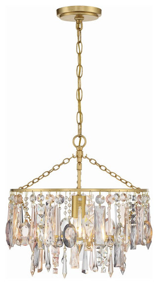 CRYSTORAMA Elsa 1 Light Antique Gold Pendant