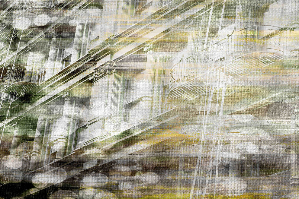 "Building Columns" Print on Canvas, 45"x30"