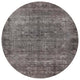 Ahgly Company Indoor Round Mid-Century Modern Area Rugs, 4' Round