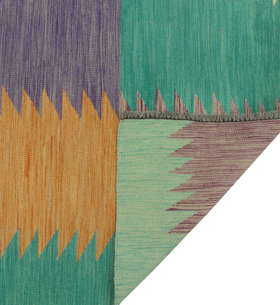 Winchester Kilim Clay Rust/Blue Rug, 7'11x9'8