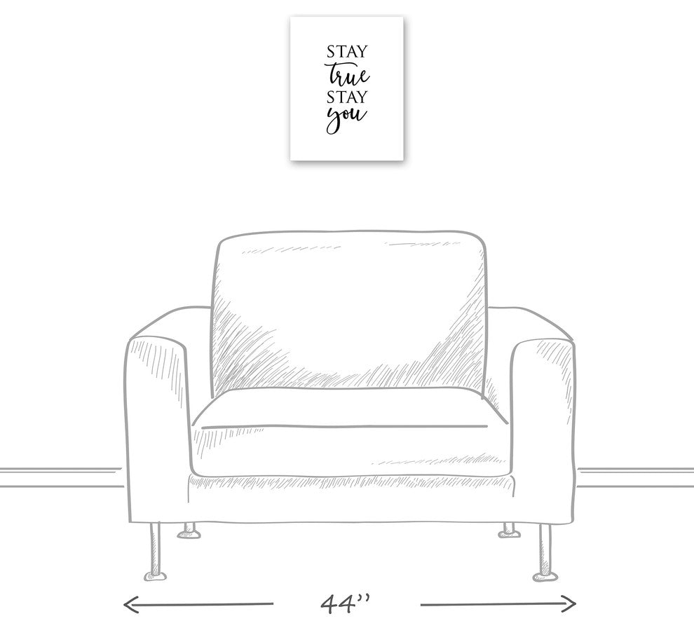 Stay True Stay You 11x14 Canvas Wall Art