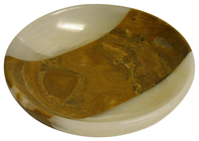 Amber Leaf Marble Soap Dish