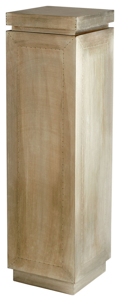 Anatolia Pedestal, White Metal, Large