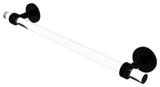 Clearview 36" Towel Bar with Dotted Accents, Matte Black