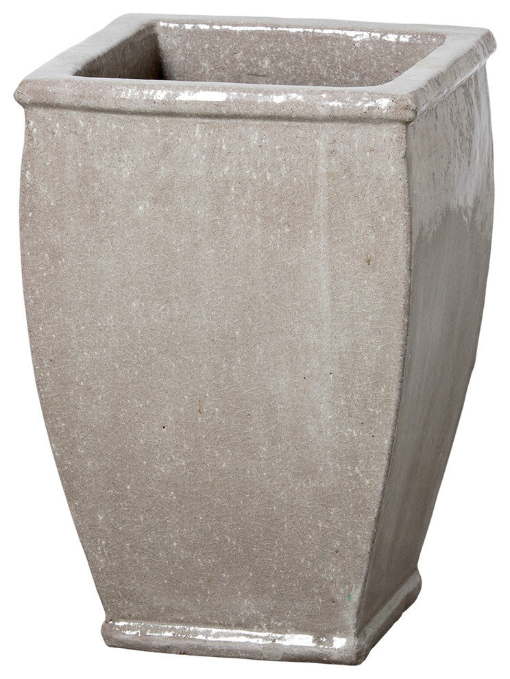 Square Planter, Gray  13"X20"H