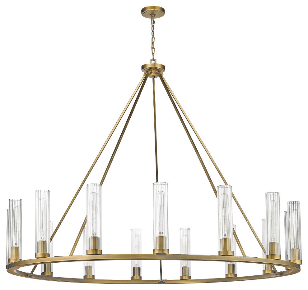 Zlite 3031-15RB 15-Light Chandelier, Clear