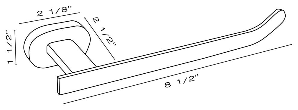 Moscow Series Polished Nickel Bathroom Toilet Paper Holder