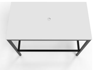 Stainless Steel Vanity, Glass Sink, Modern Edition, Black Gradient, Black Base