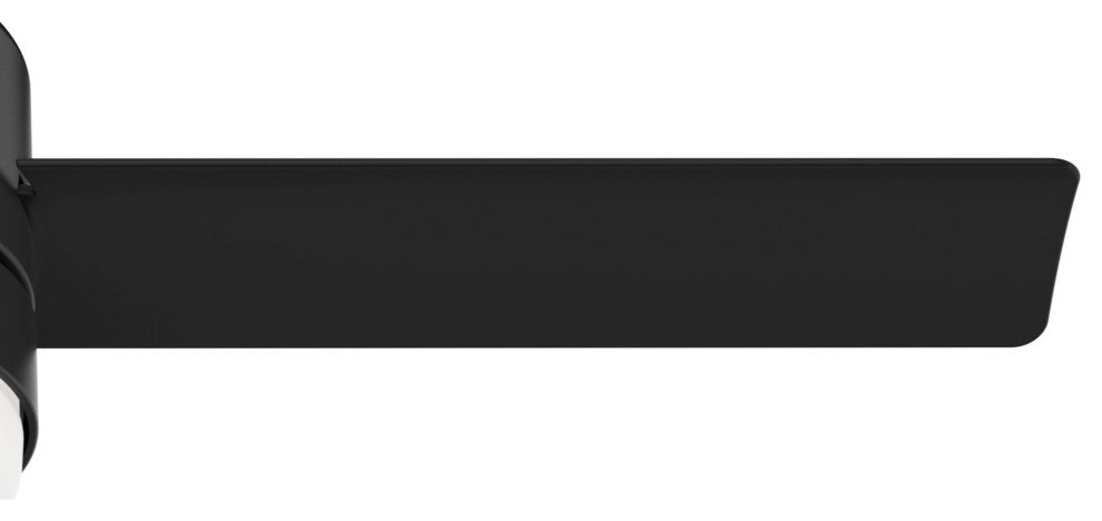 Hunter 44" Gimour Matte Black Ceiling Fan, LED Light and Remote Control