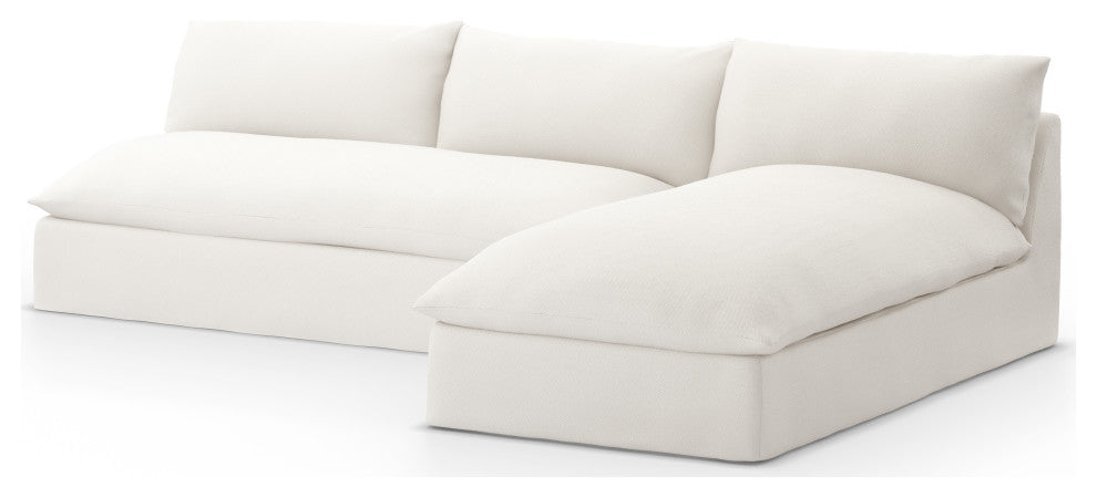 Grant Outdoor 2 Pc Sectional-Faye Cream