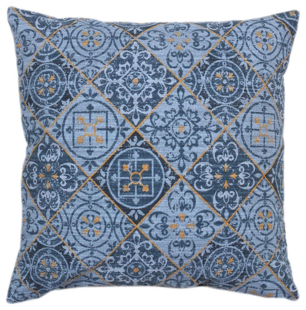 Gray Machine Woven Baronne Throw Pillow, 20" x 20"
