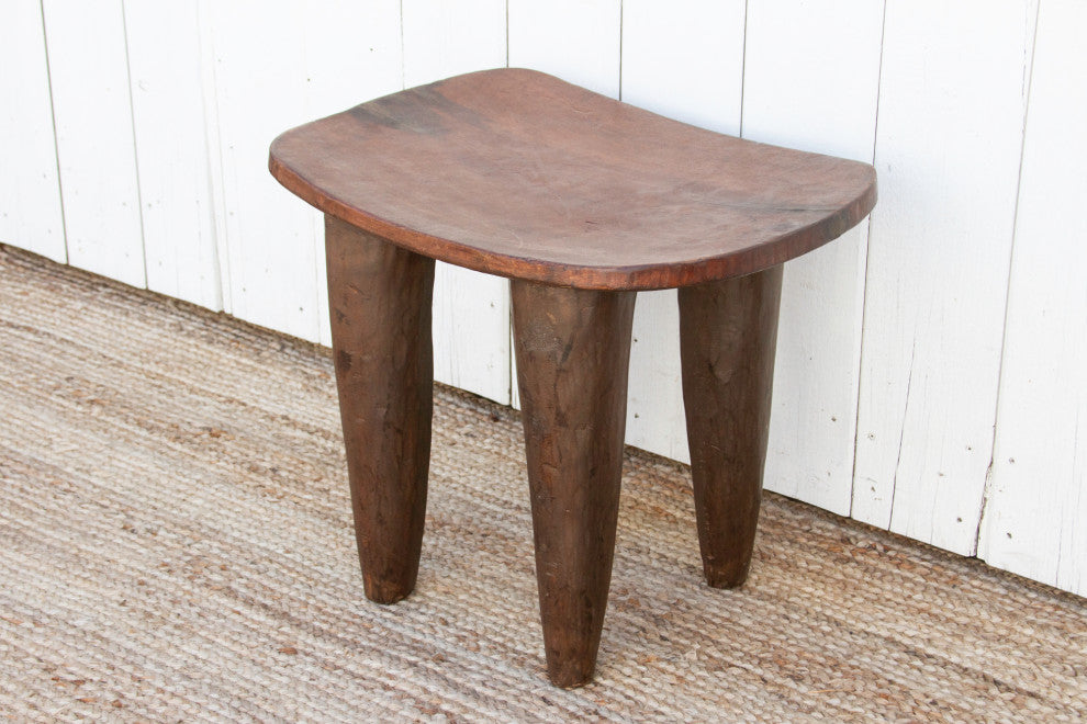 Hand-carved Rustic Senufo Side Table