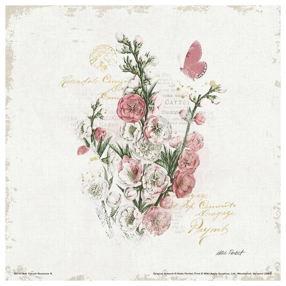 "French Romance III" Digital Paper Print by Katie Pertiet, 38"x38"