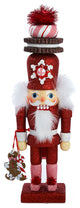 12" Hollywood Red Gingerbread Nutcracker With Cookie Hat