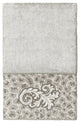 Linum Home Textiles Turkish Cotton April Embellished Hand Towel, Light Gray