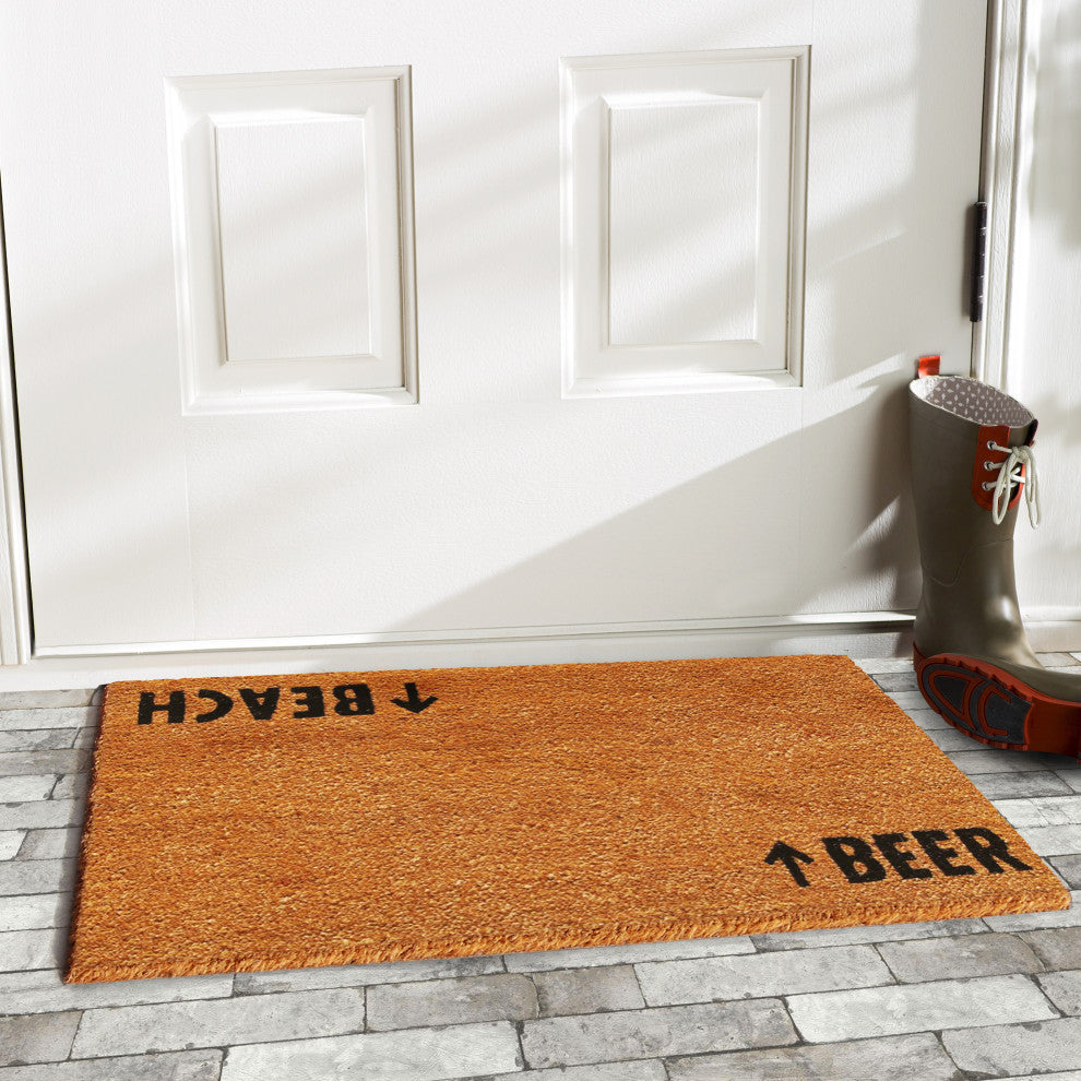 Beach Beer Doormat, 24x36