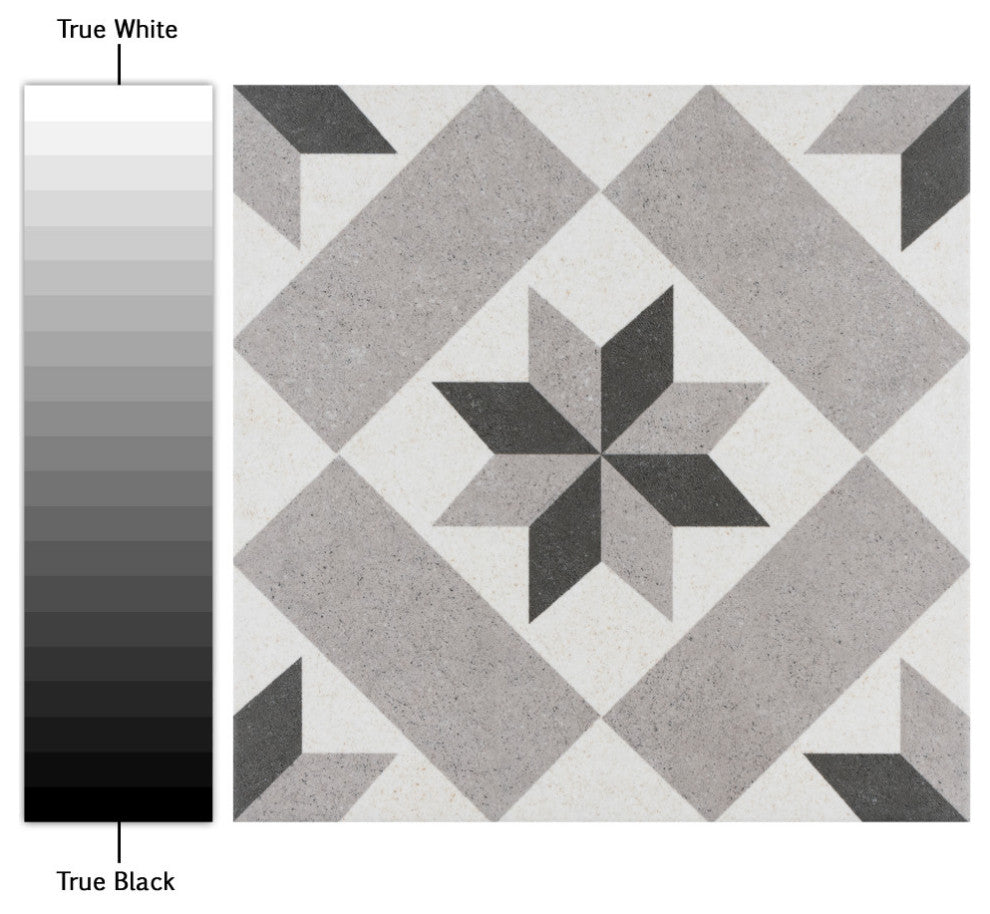 Vintage Star Grey Porcelain Floor and Wall Tile