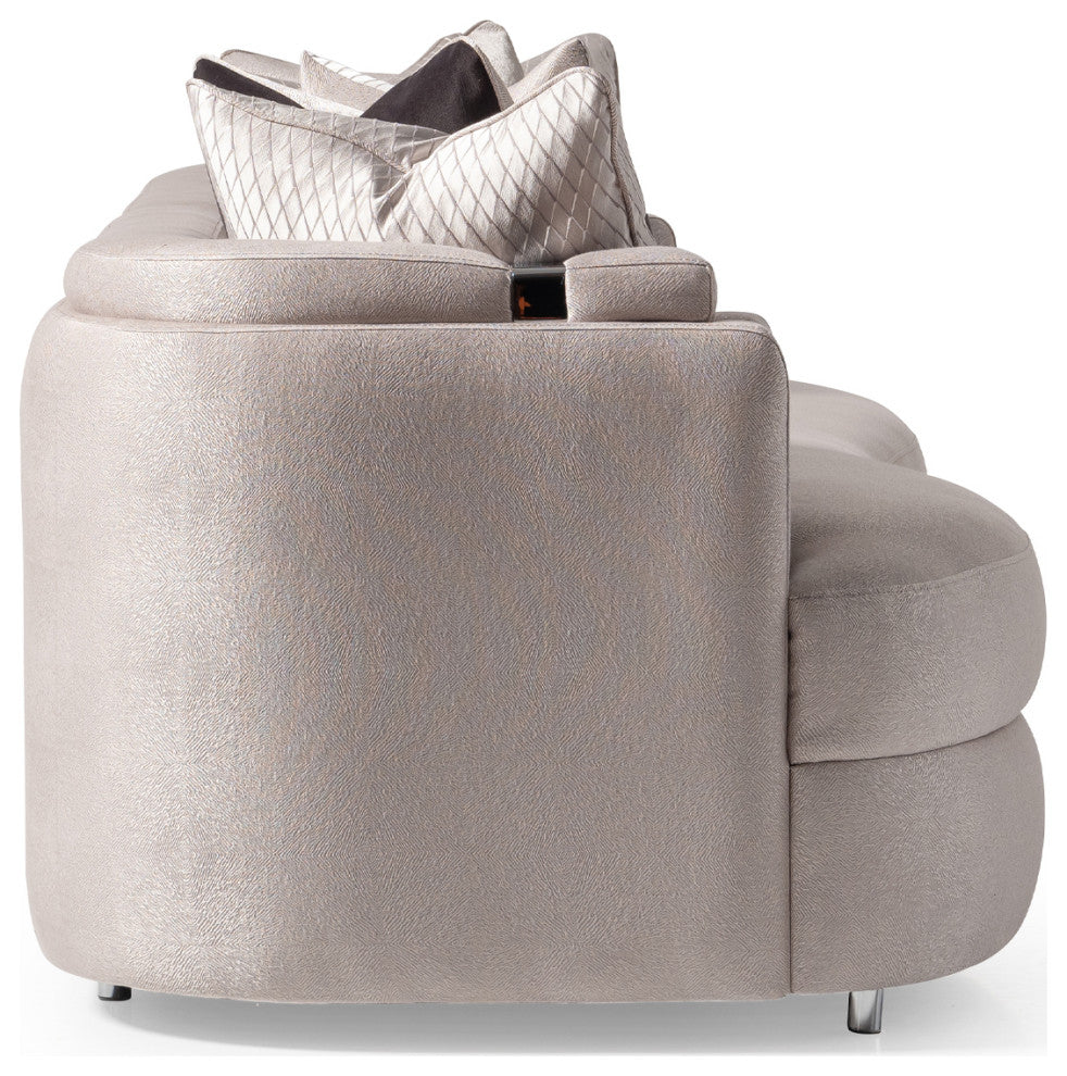 Carmela Mansion Sofa Zinc/Silver