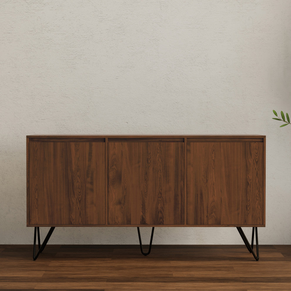 Hunter Sideboard Buffet, Walnut Veneer