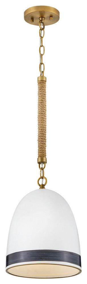 Hinkley Nash Pendant Light, Heritage Brass With Black Accents