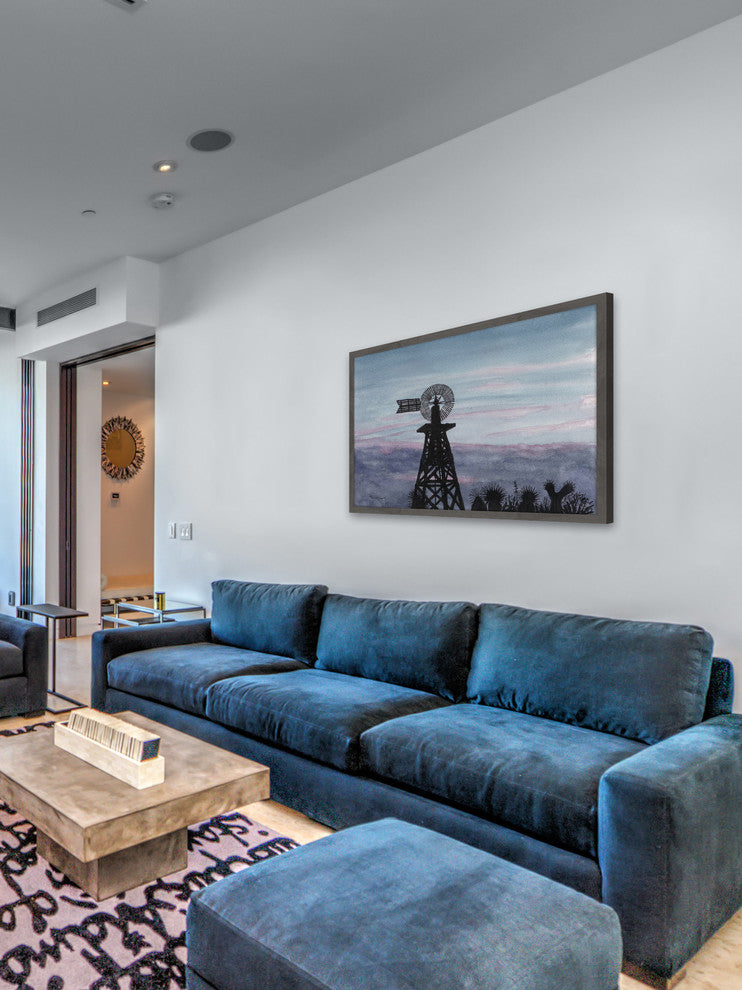 "Texas Sunset" Framed Painting Print, 36"x24"