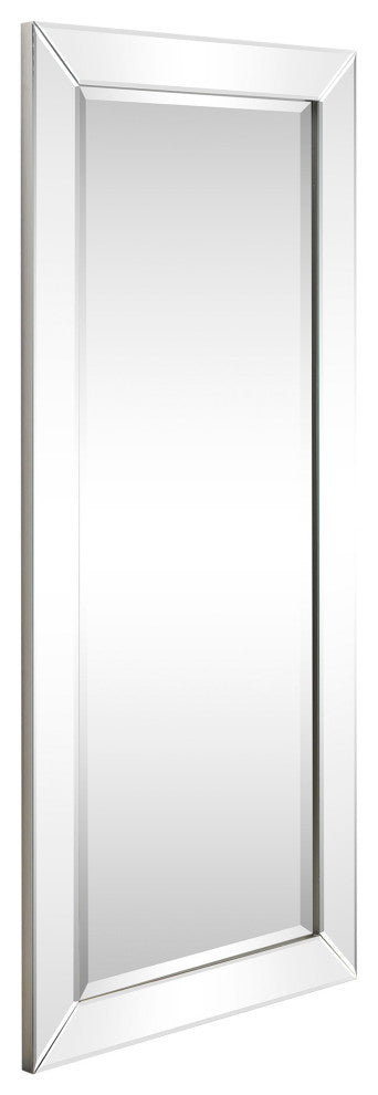 Antique Beveled Rectangle Wall Mirror, 1" Beveled Center,24"x54" Bathroom Mirror