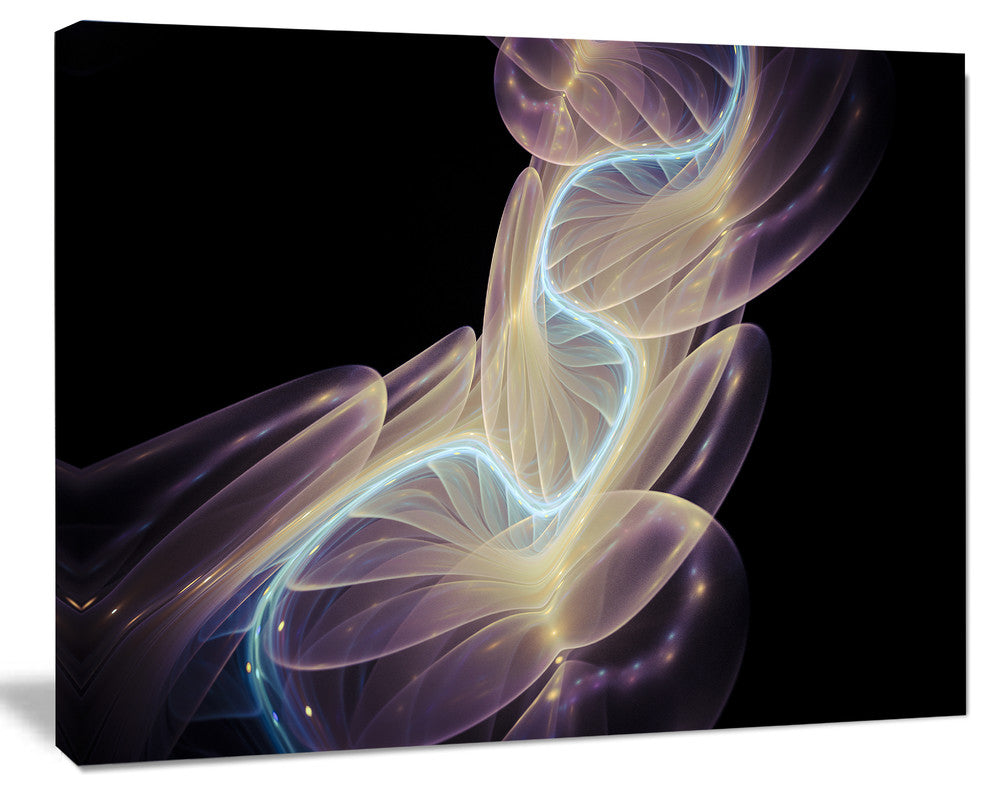 Elegant Fantasy Fractal Design, Abstract Canvas Wall Art Print, 40"x30"
