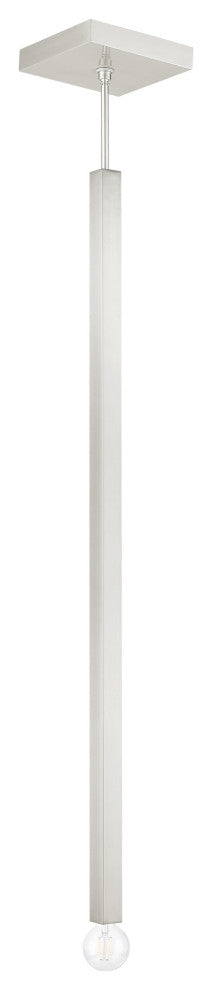 Livex Lighting Solna 1 Light Brushed Nickel Pendant