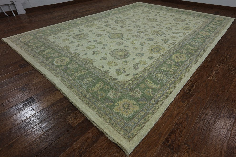 10'x14 Oriental Chobi Peshawar Quality Handmade Oushak Style Rug, W2547
