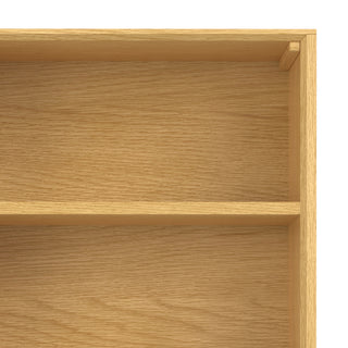 Banting SOLID HARDWOOD Mid Century Bookcase, Oak Veneer