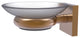 Montero Wall Mounted Soap Dish, Brushed Bronze