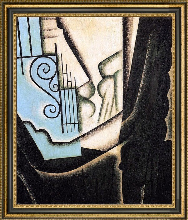 Juan Gris The Garden - 20" x 25" Framed Premium Canvas Print
