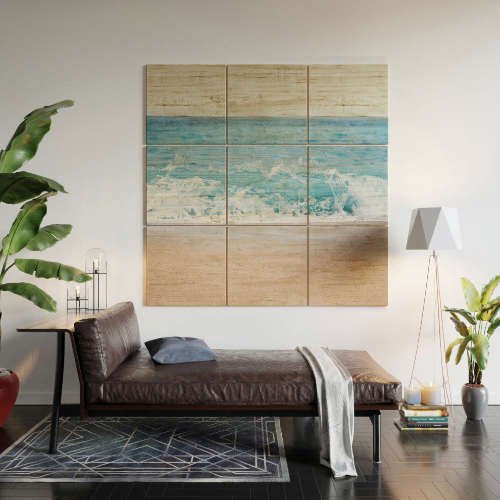 Bree Madden Pale Blue Sea Wood Wall Mural